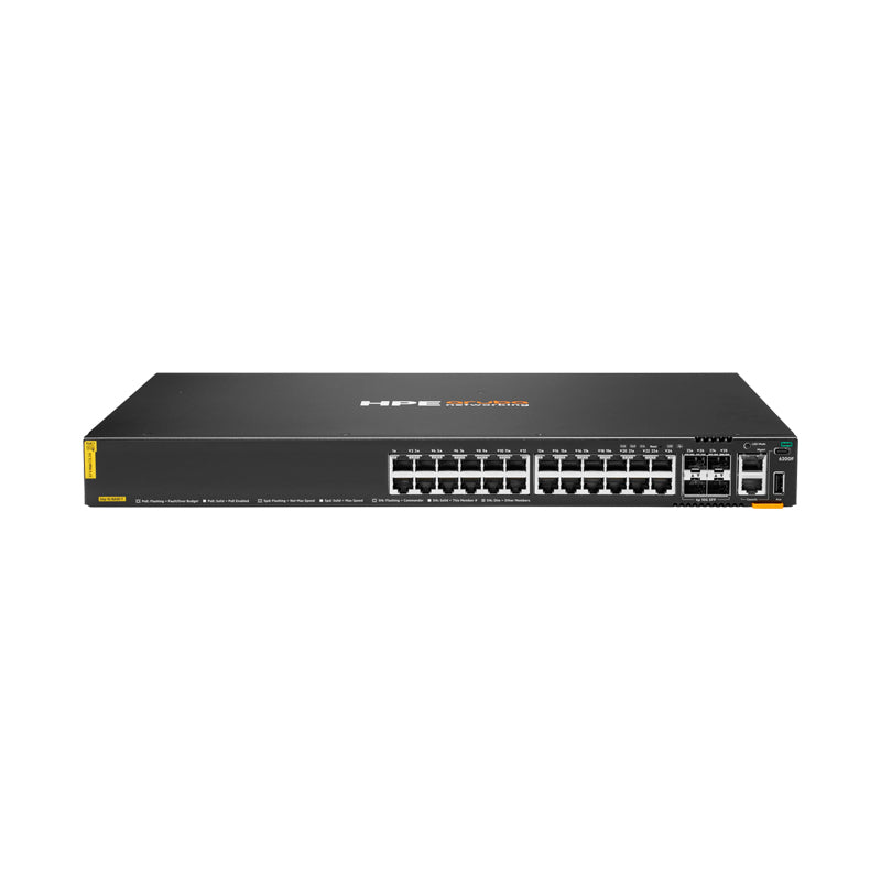 JL725B HPE Aruba Networking CX 6200F 24G Class‑4 PoE 4SFP+ 370W Switch
